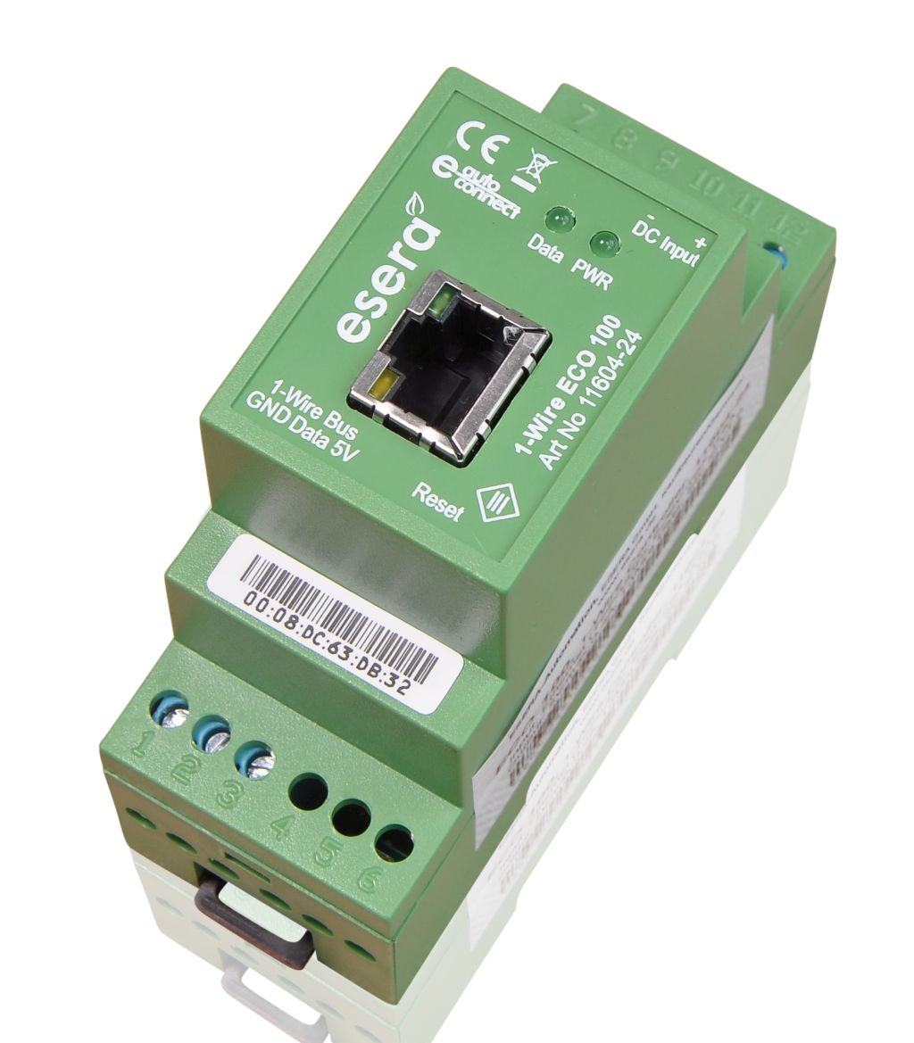 ECO 100 Pro, Industrial 1-Wire Controller, Modbus TCP/IP