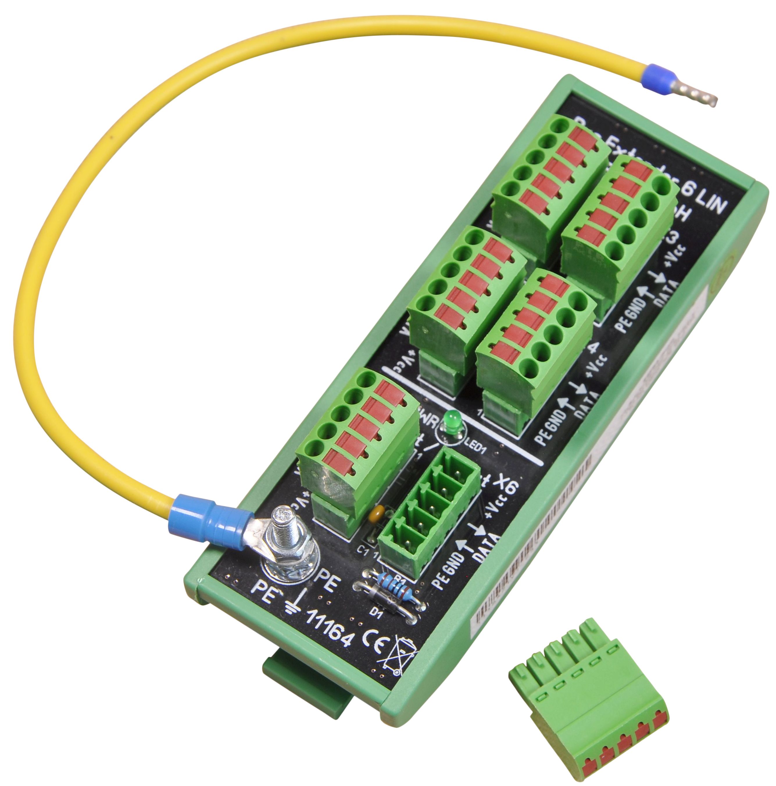 1-Wire distributor LIN 6 with grounding system