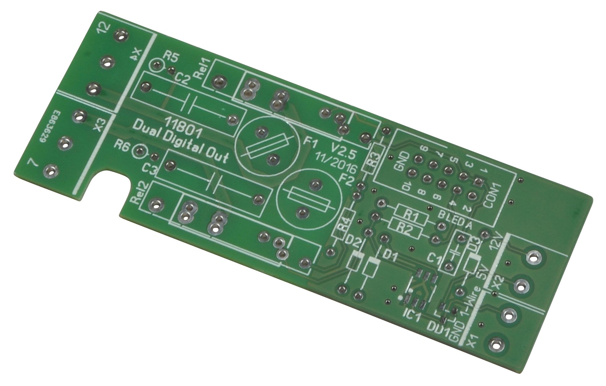 1-Wire Dual switching module 230V 5A, board