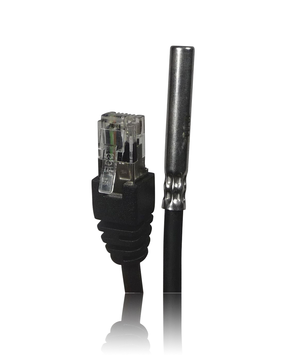 1-Wire Kabelsensor Pro, Premium, DS18S20, Wasserdicht mit PUR-Anschlusskabel und Stecker, Kabelfühler